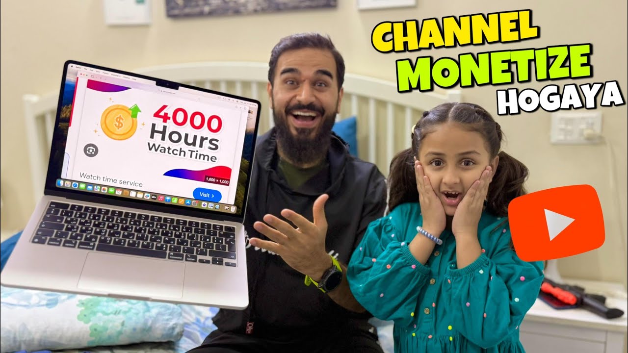 Alhamdulillah🤲 Mera channel monitize hogaya😍4000 hours watch time complete hogay😍ft@MustafaHanif