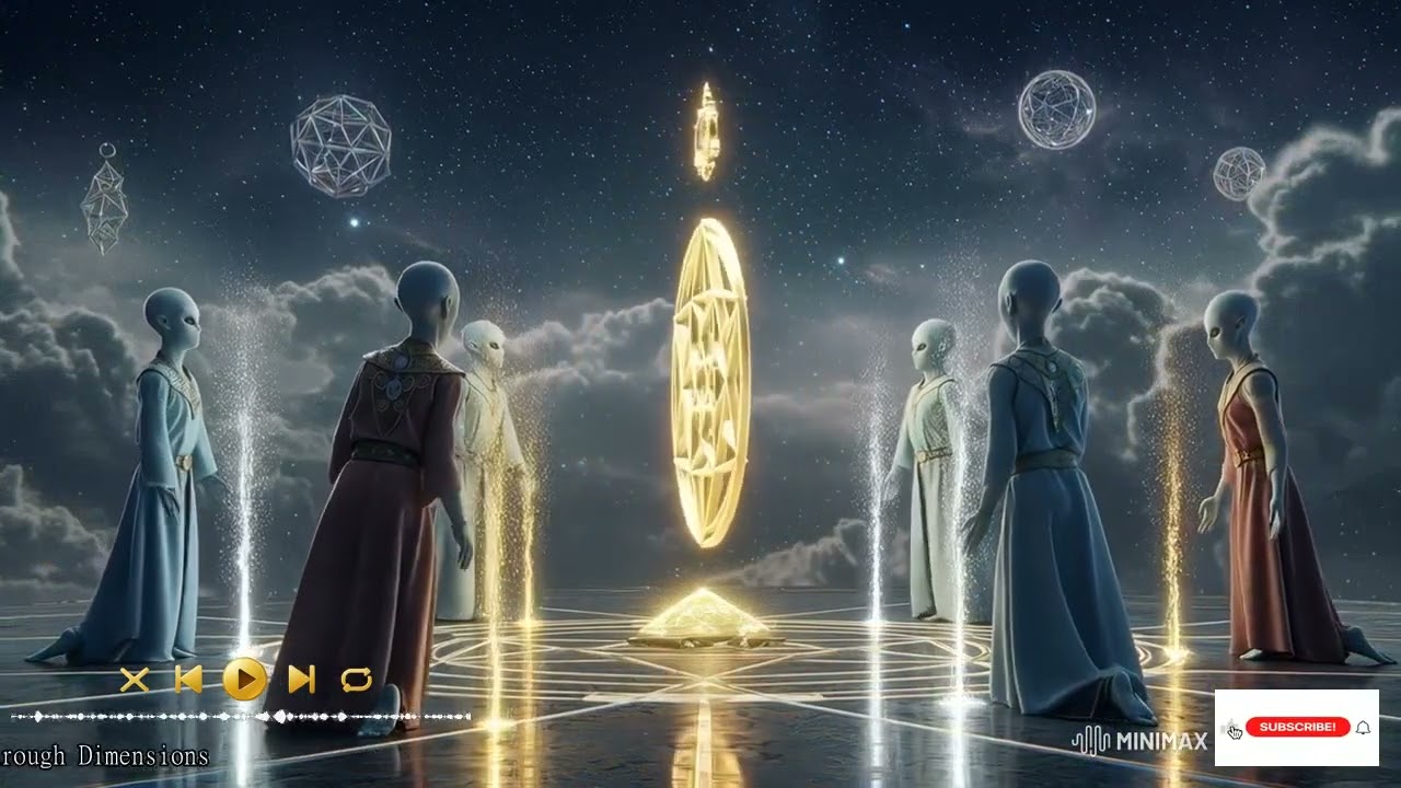 Spiritual celestial soundscapes in the cosmic void