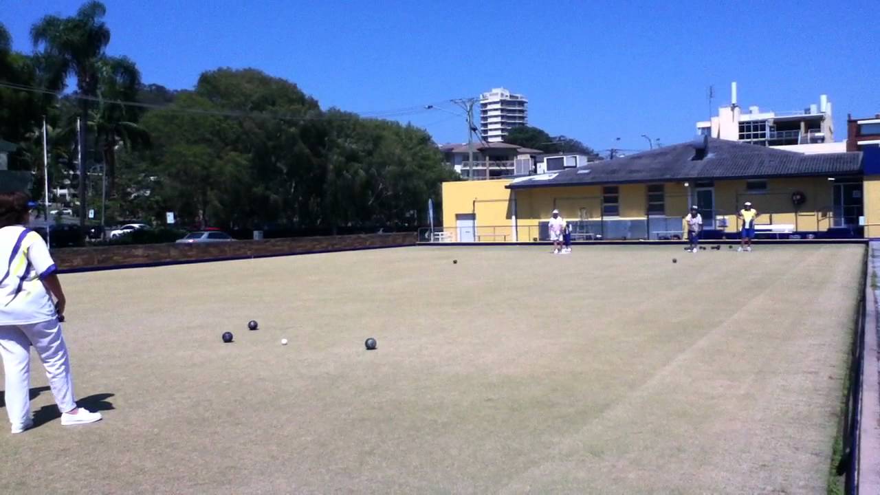Lawn bowls, Burleigh Heads (Gold Coast, QLD, Australie), le 15 nov. 2011, version courte