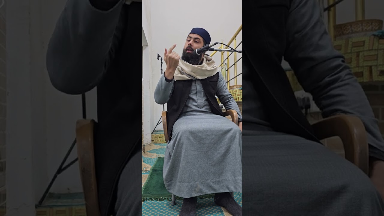 جانب من المحاضرة التي القاها الشيخ مصطفى اللهيبي في جامع الغفور الرحيم