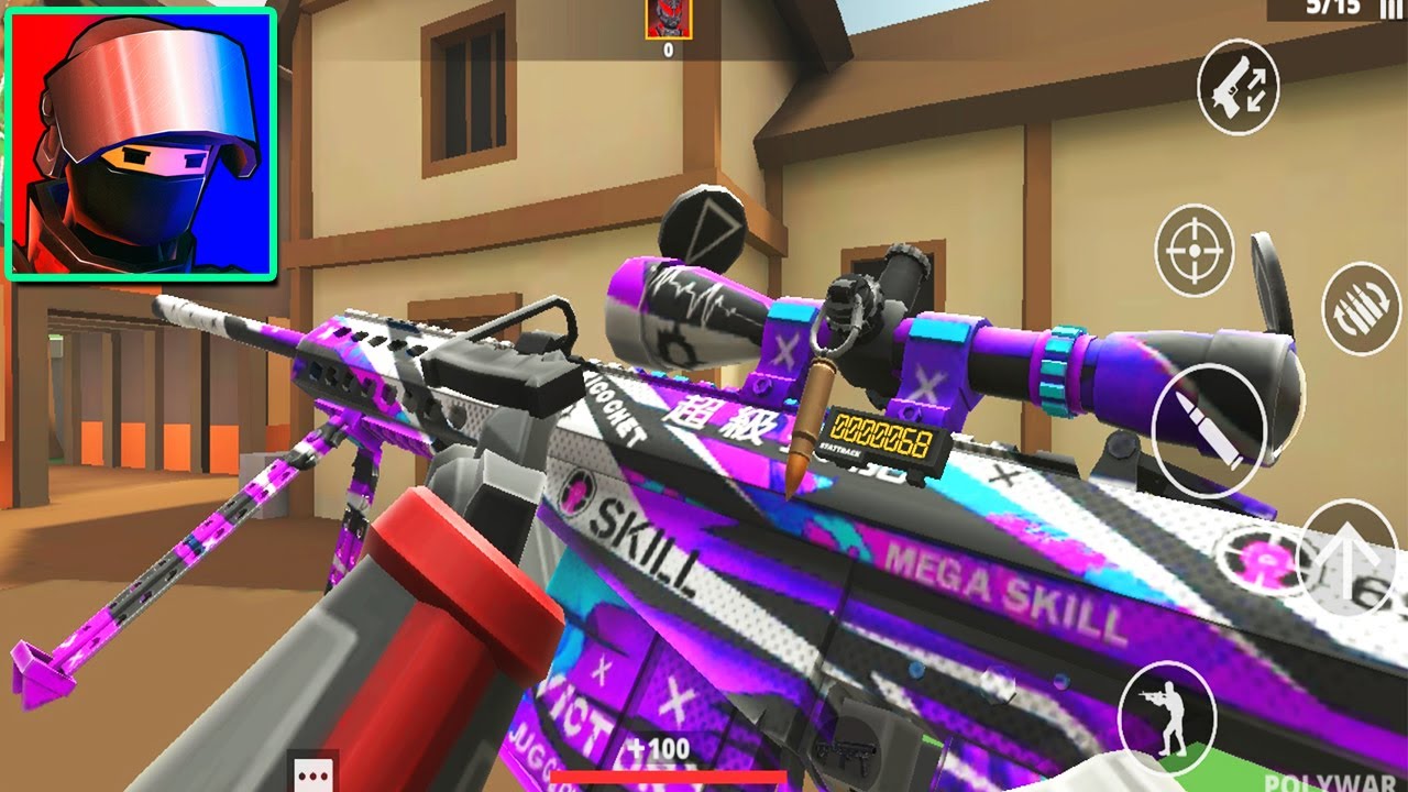 POLYWAR - BARRET in Headshot Secret Skin + StatTrack