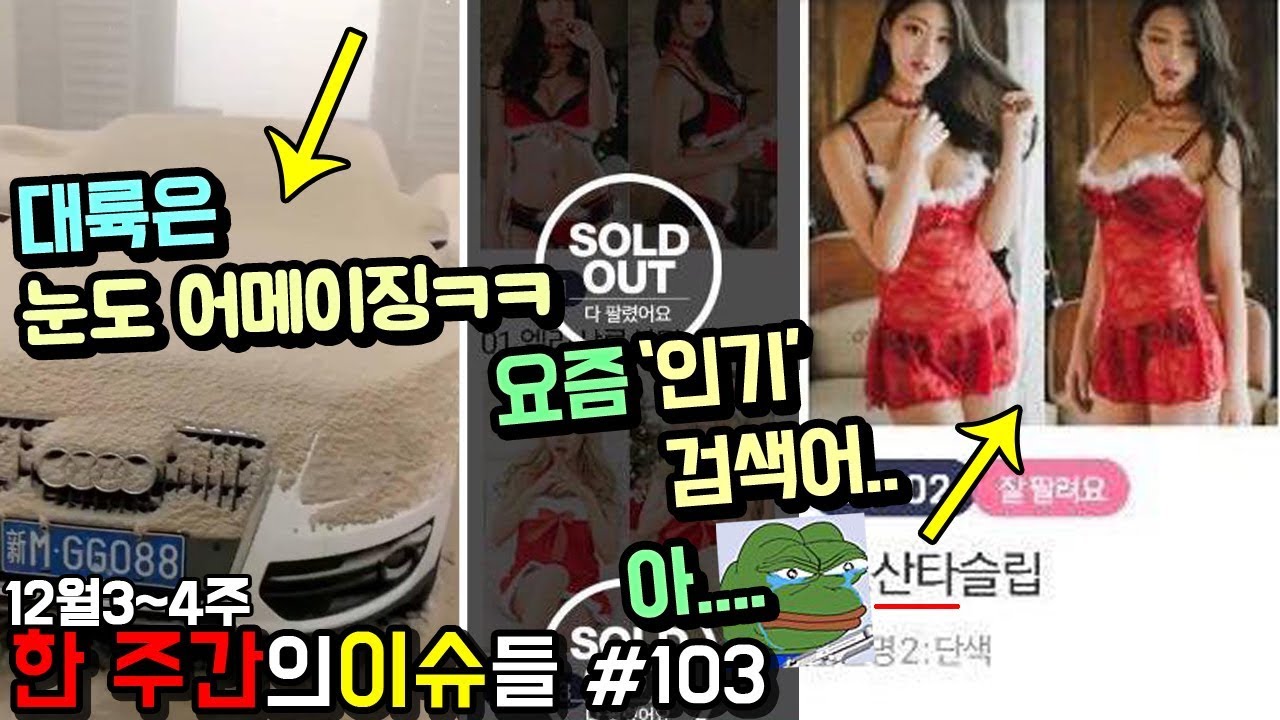 '크리스마스 다가오자 인기 검색 순위 ㄷㄷ' 요즘 화제가 된 웃긴 사진들 백세번째_웃긴영상