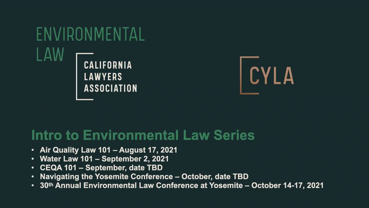 Intro To Environmental Law Series&mdash; Water Law 101