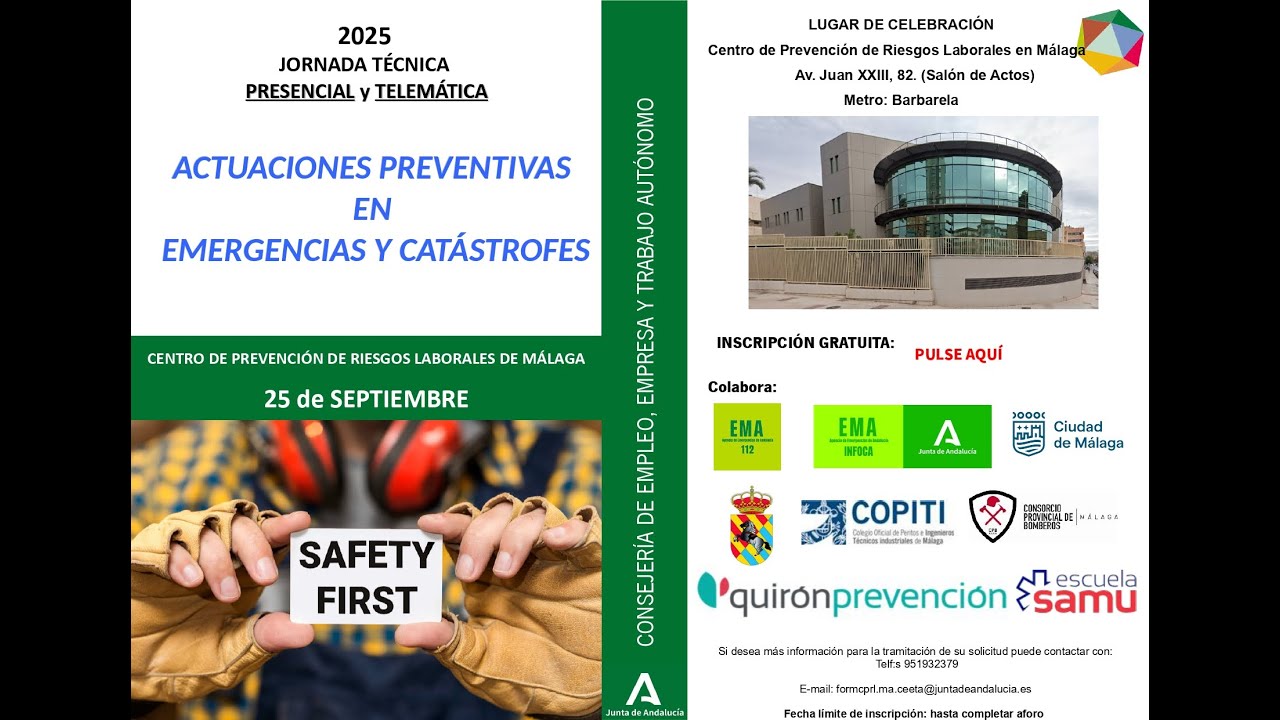 JORNADAS CPRL MÁLAGA Emergencias y Catástrofes