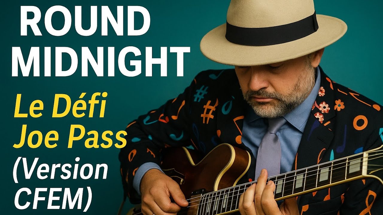 Round Midnight (Joe Pass – Virtuoso) | Mondy B – Étude note à note – Jazz Guitar Solo