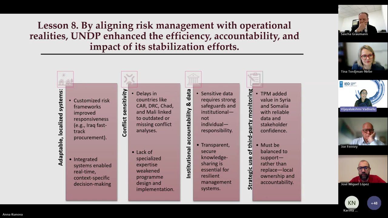 Reflections Webinar: Stabilization and Development
