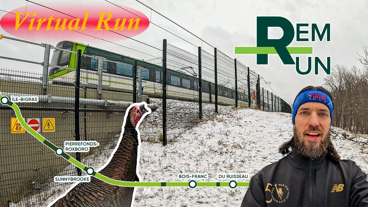 Virtual Run - Video for Treadmill - RUN the REM : Part 2 - Pierrefonds-Roxboro/Du Ruisseau