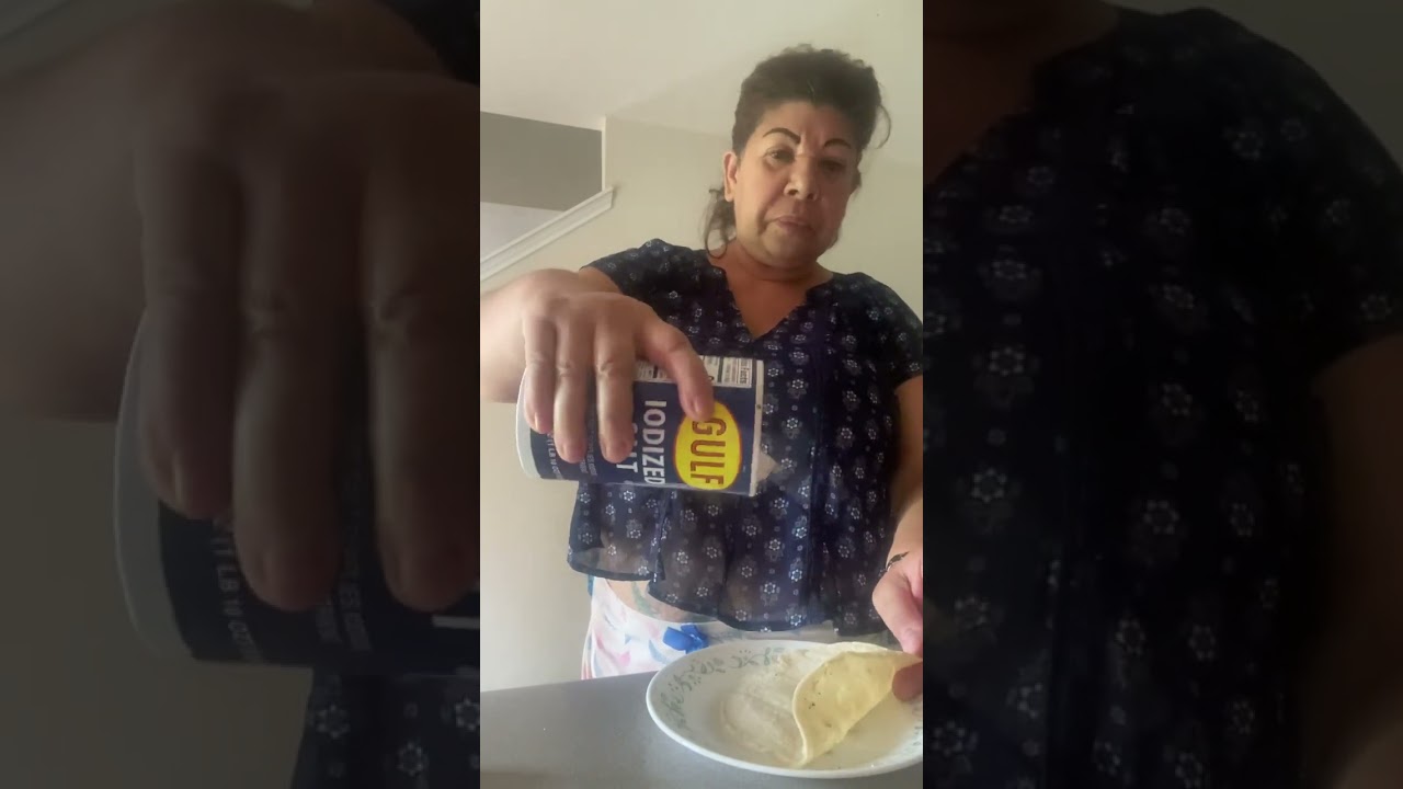 Tortillas con limon y sal, rico