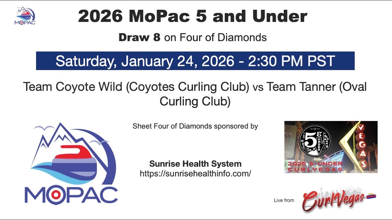 2026 MoPac 5 and Under: Draw 8 on Four of Diamonds - Coyote Wild vs. Tanner