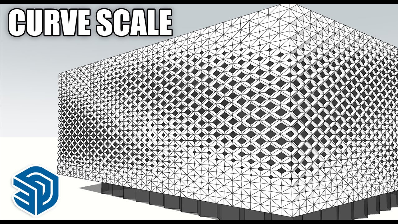 How to Create Building Facades with Curve Scale in SketchUp