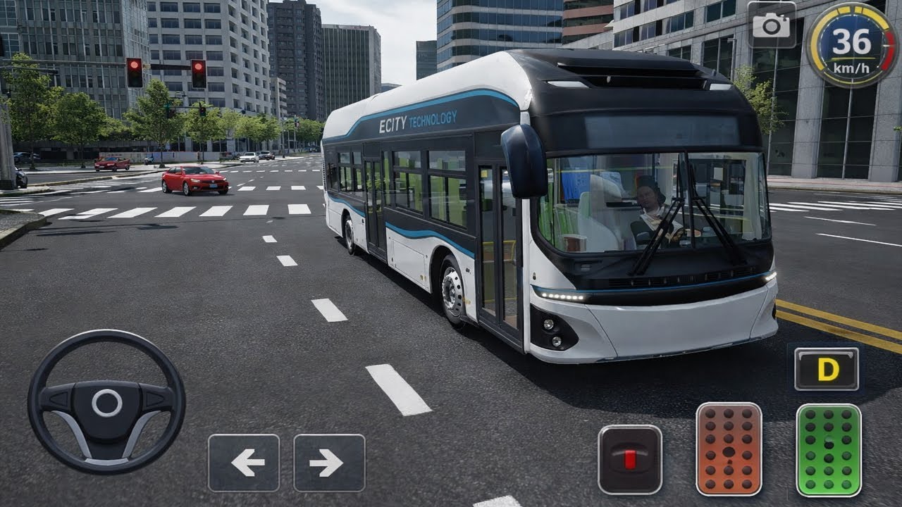 Heavy Traffic Bus Driving Game Gameplay | Extreme Bus Simulator Driving | Android Game
