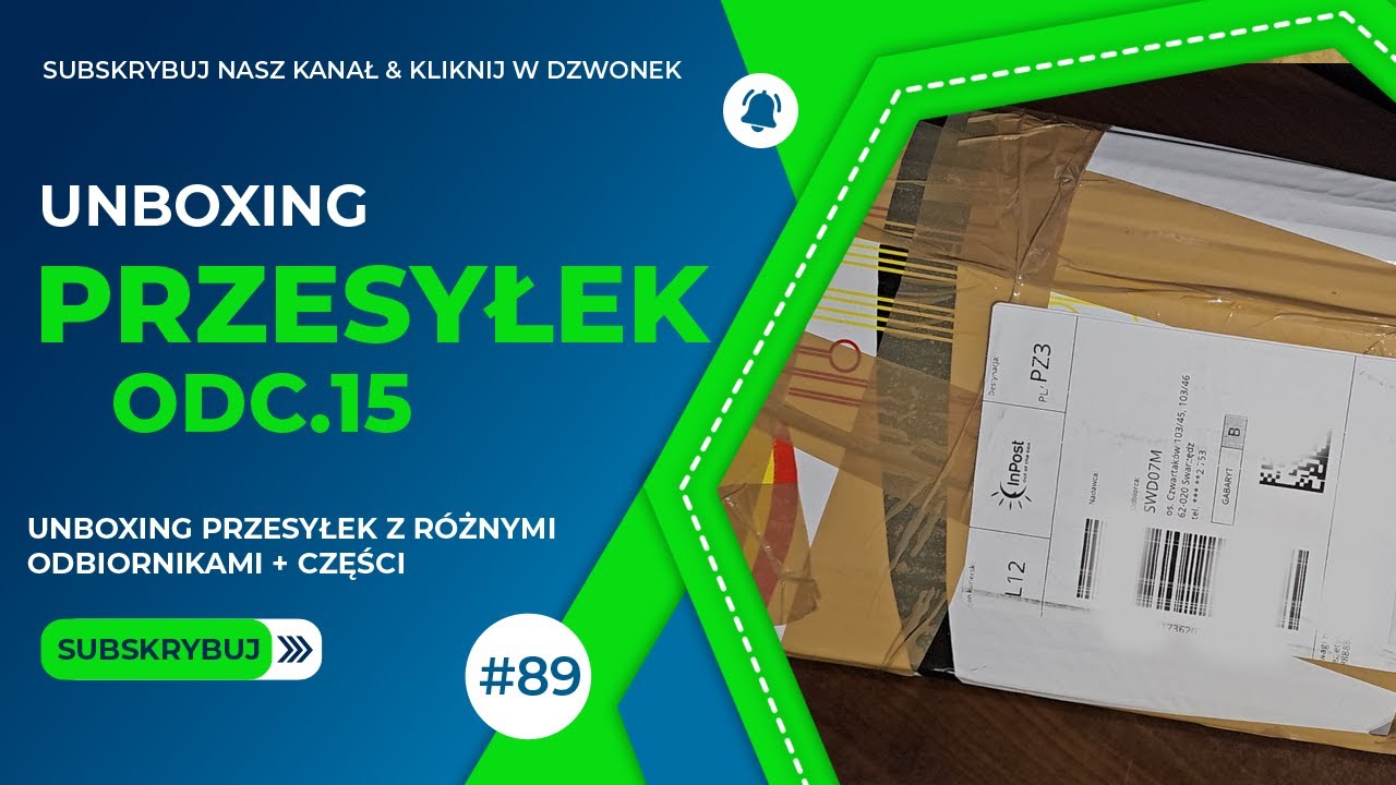 UnBoxing Przesyłek z UNITRĄ i nie tylko, część 1 - [F89/15]