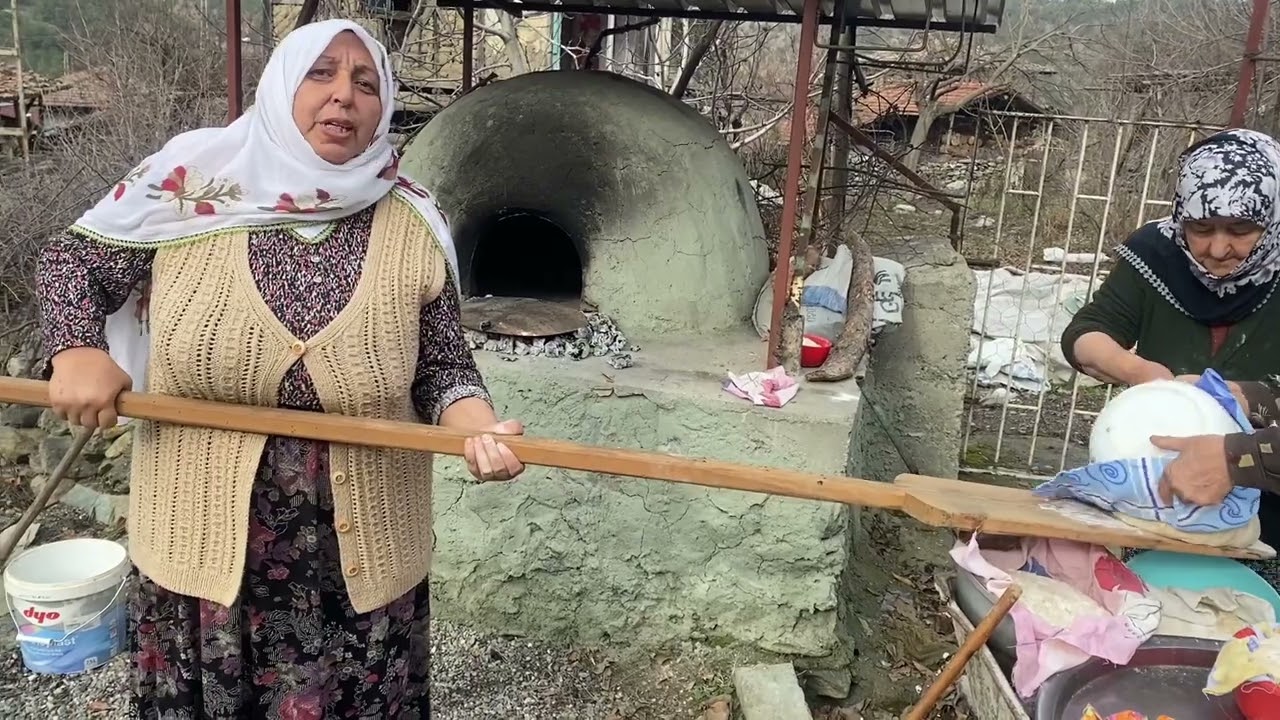 KÖY EKMEĞİ YAPIMI#köy #köyhayatı #köyekmeği #ekşimayalıekmek #tosya