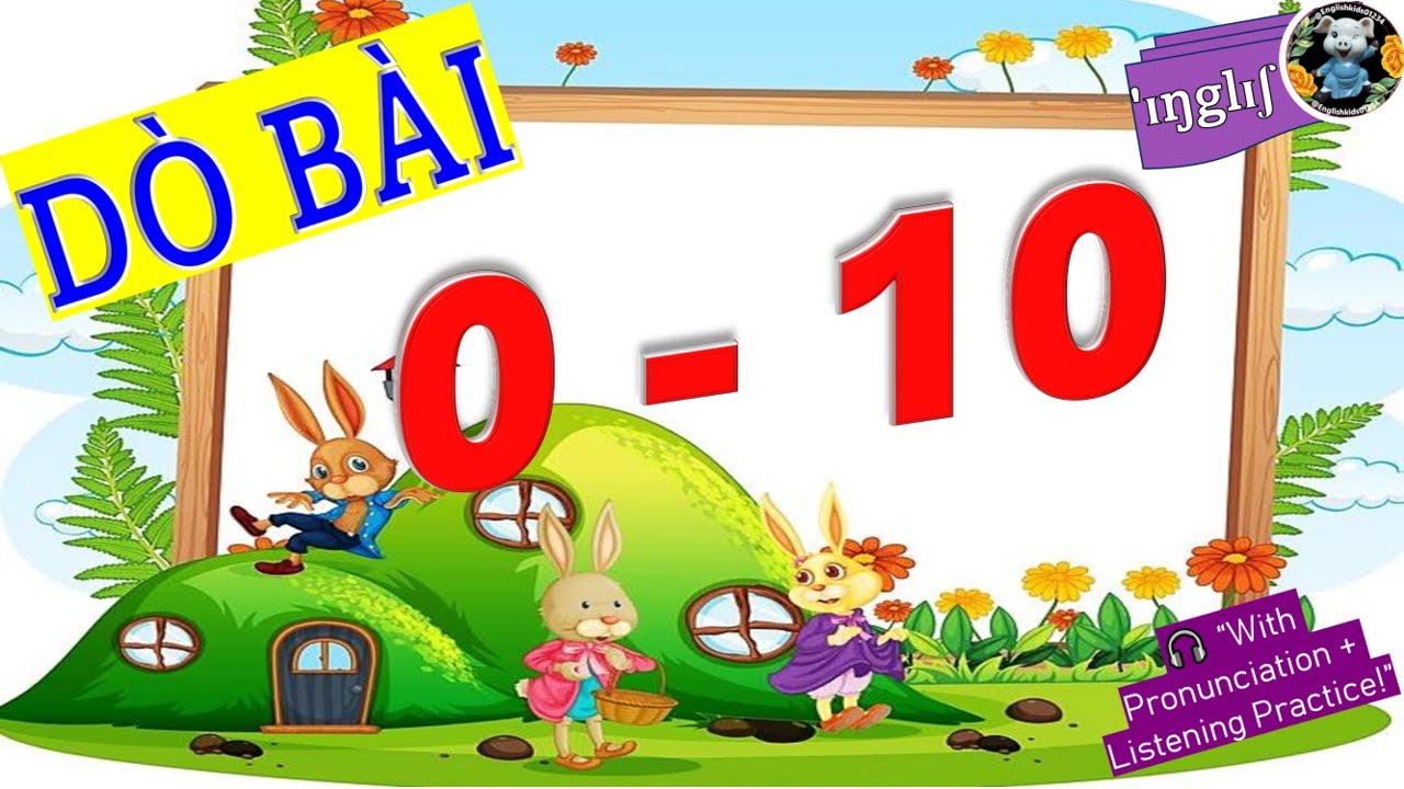 Dò bài |  Số 0–10  | Phiên Âm Chuẩn + Nghe MP3 | Bé Luyện Nói Mỗi Ngày”