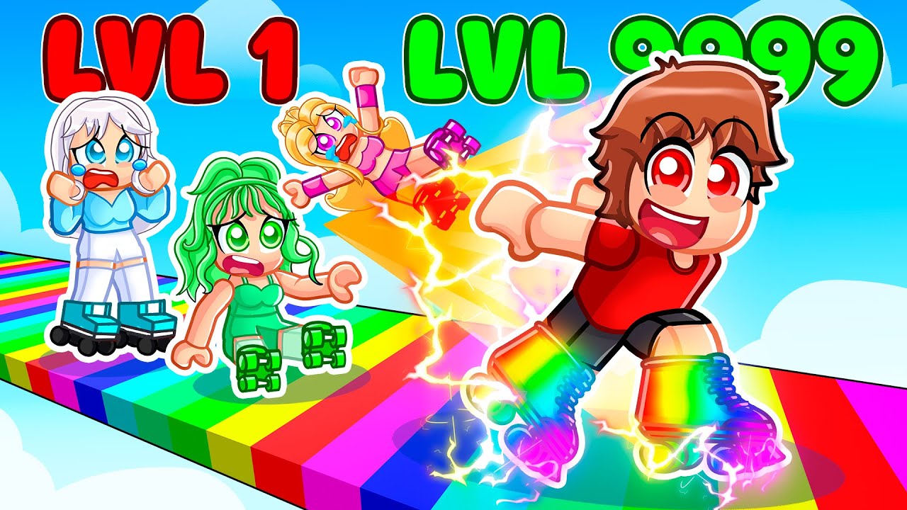 Уровень 1 против уровня 999 САМЫЕ БЫСТРЫЕ СКЕЙТЫ в Roblox...