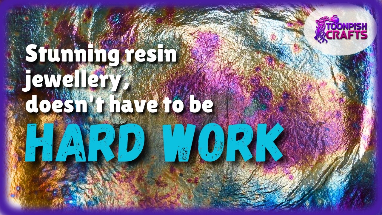 Moltoled foil, abalone shells and stunning results - UV Resin