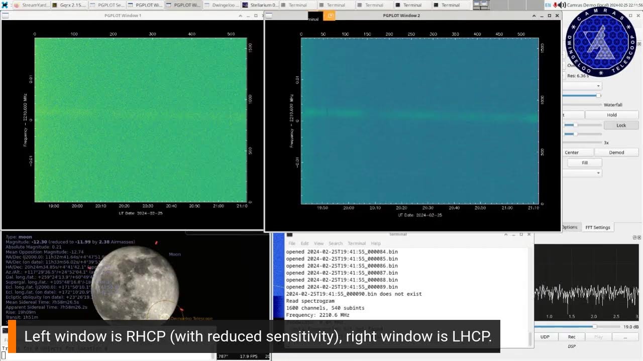IM-1 tracking with Dwingeloo Telescope