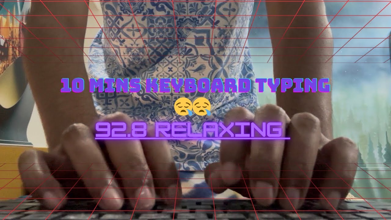 10 Mins Keyboard Typing || Super Relaxing || ASMR ||