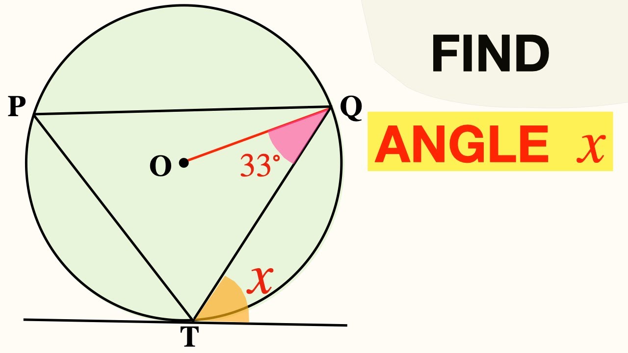 Find the angle X in the Circle - A Tricky Geometry Problem