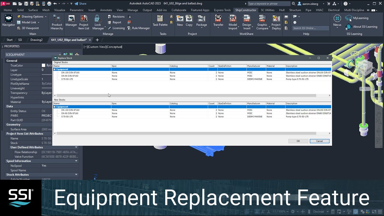 SSI 2024 - Equipment Replacement - ShipConstructor