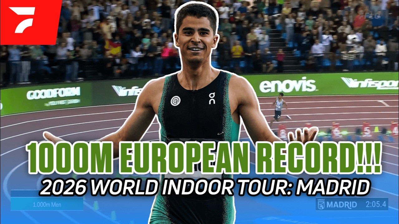 WHAT A RACE! European Record, World #2 All-Time 1000m At 2026 World Indoor Tour: Madrid Race Replay