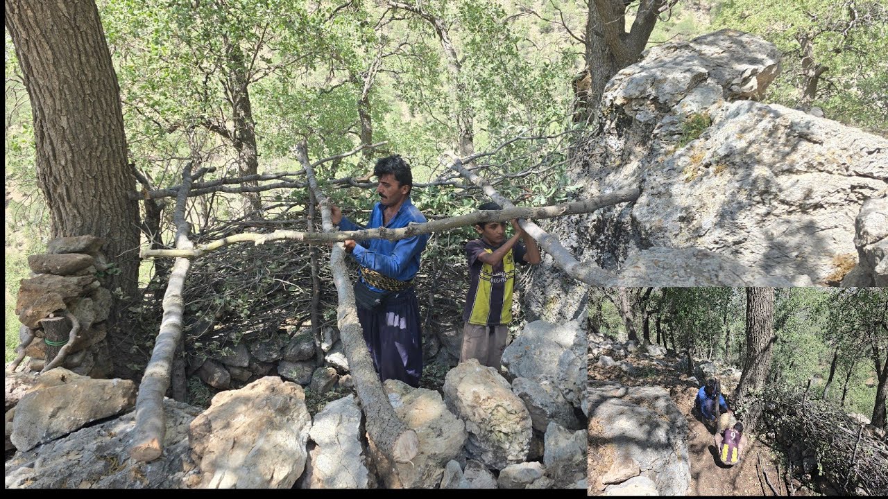 The difficult but beautiful daily life of nomads: A simple but vital shelter for livestock in the mo