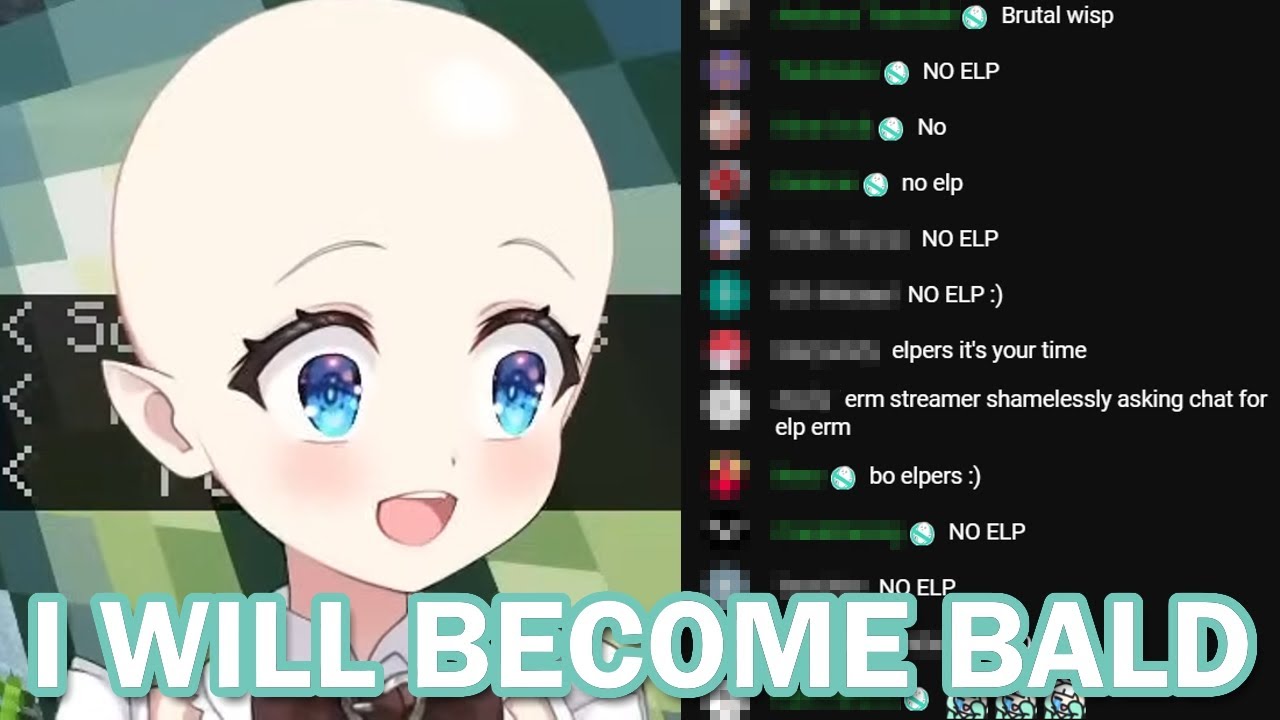 Mint goes bald because chat doesn't want to help 【Maid Mint Fantome & Dokibird】