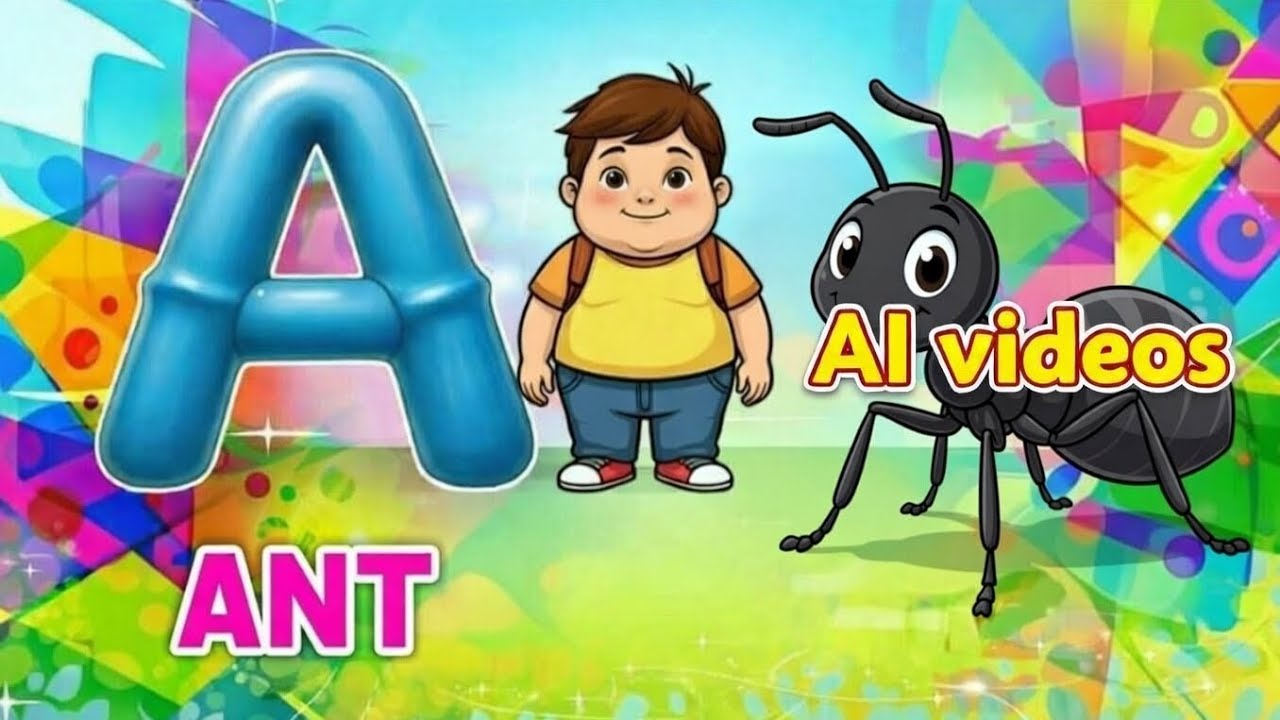 A for apple B for Ball । A for ant। abcd  ABCD Phonics sound of alphabets song