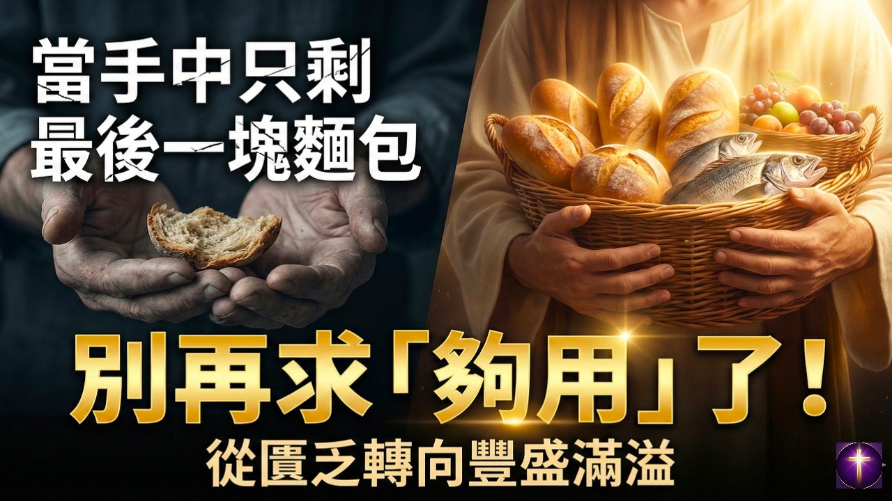 當手中只剩最後一塊麵包：別再求「夠用」了！學會這3個秘密，讓你的生命從匱乏轉向豐盛滿溢。#神聖覺醒 #基督教 #耶穌 #信仰 #禱告 #DivineAwakening #Jesus #God