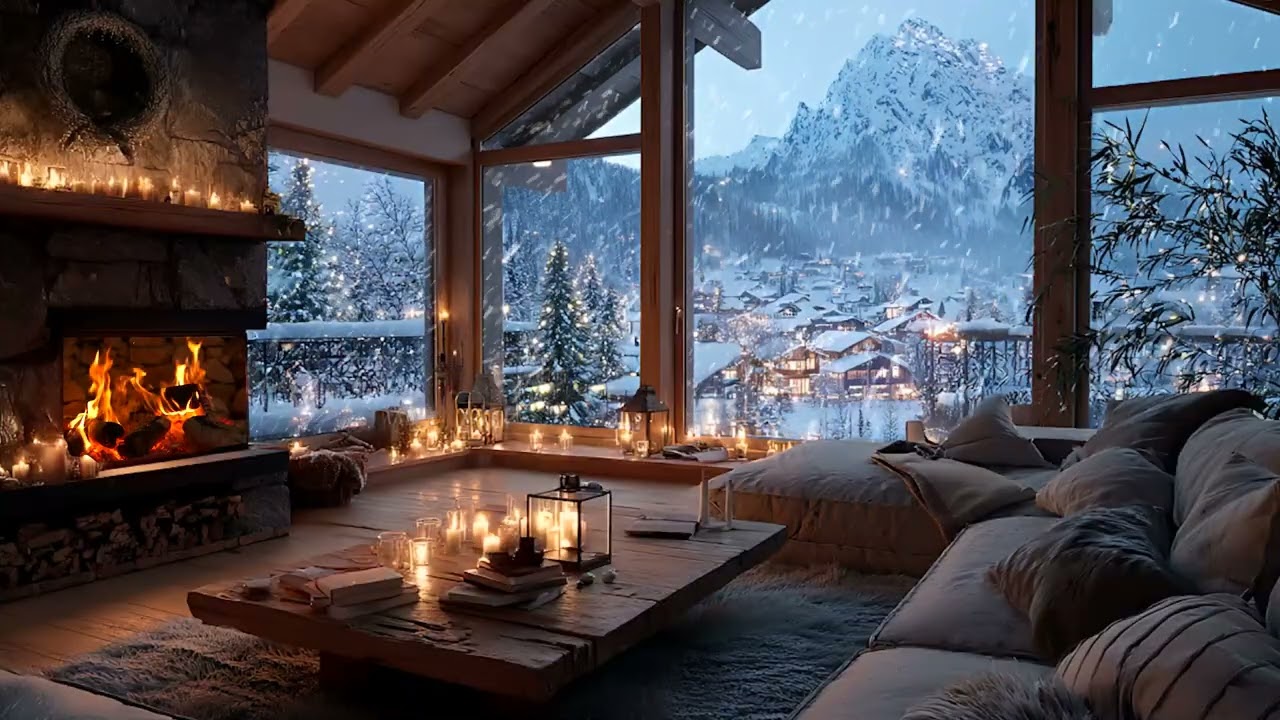 Calm Cozy Winter Piano | Gentle Piano Sounds for Deep Sleep, Stress Relief and Peaceful Mind