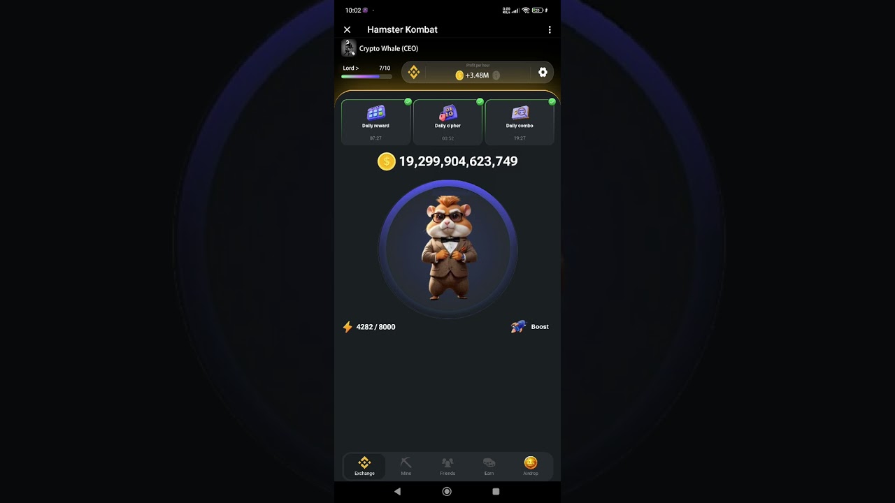 Crypto Whale | Hamster Kombat | Lord 😇