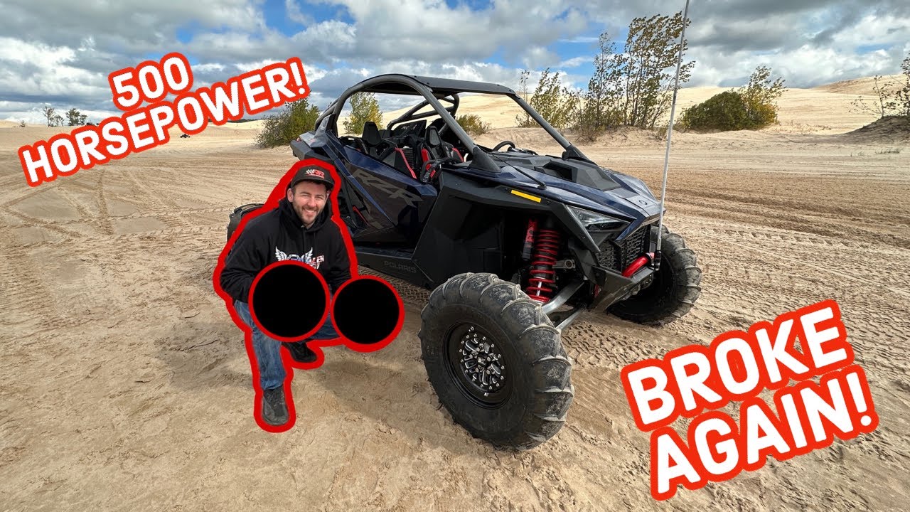 500 HP RZR Pro R RIPS the Dunes and Goes Racing...Then BREAKS!