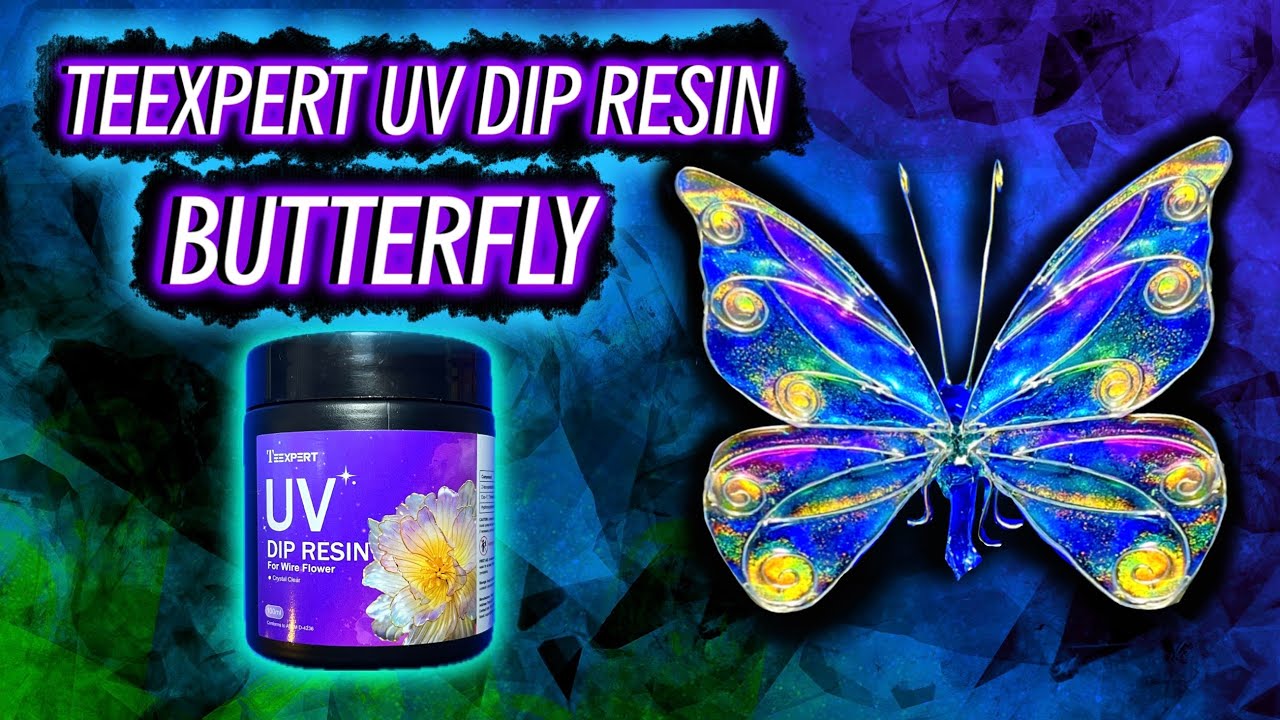 UV Dip Resin Colorful Chrome Butterfly @teexpert.official 