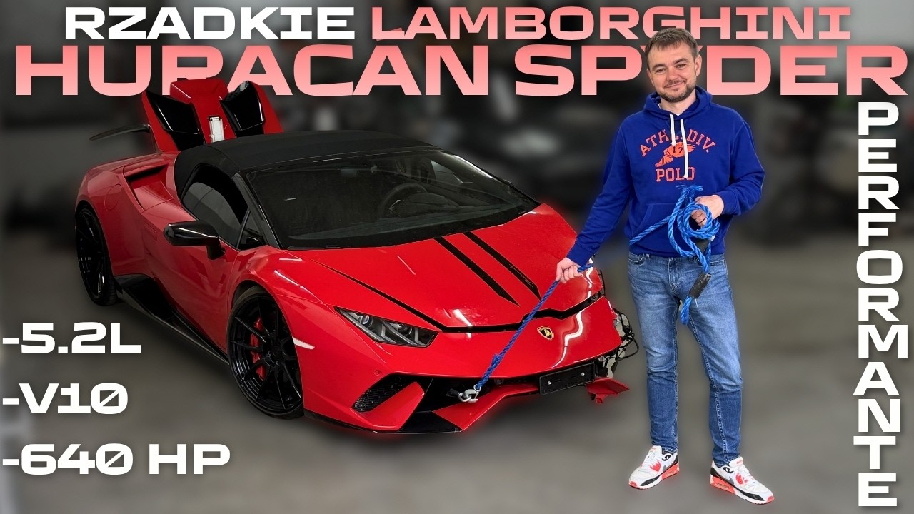 Kupiłem rozbite Lamborghini Hurac&aacute;n Performante Spyder za 30% wartości... Szwajcarskie licytacje!!!