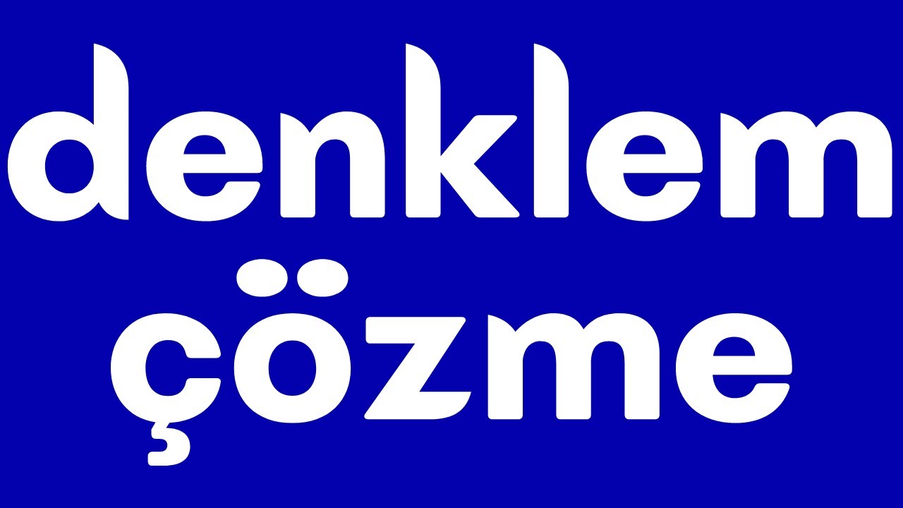 ALES ve DGS Çıkmış denklem çözme soruların benzerleri