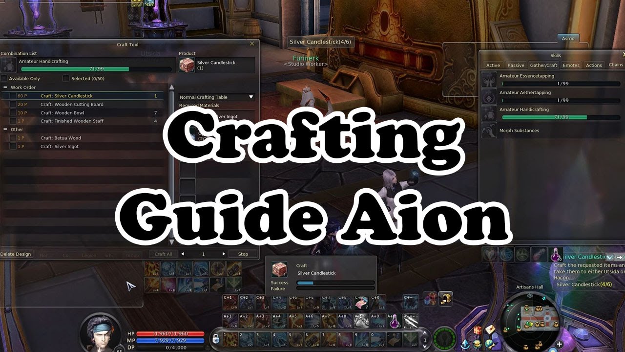 Aion Handcrafting Guide | Macro, Expert Quest and Warehouse Expansion