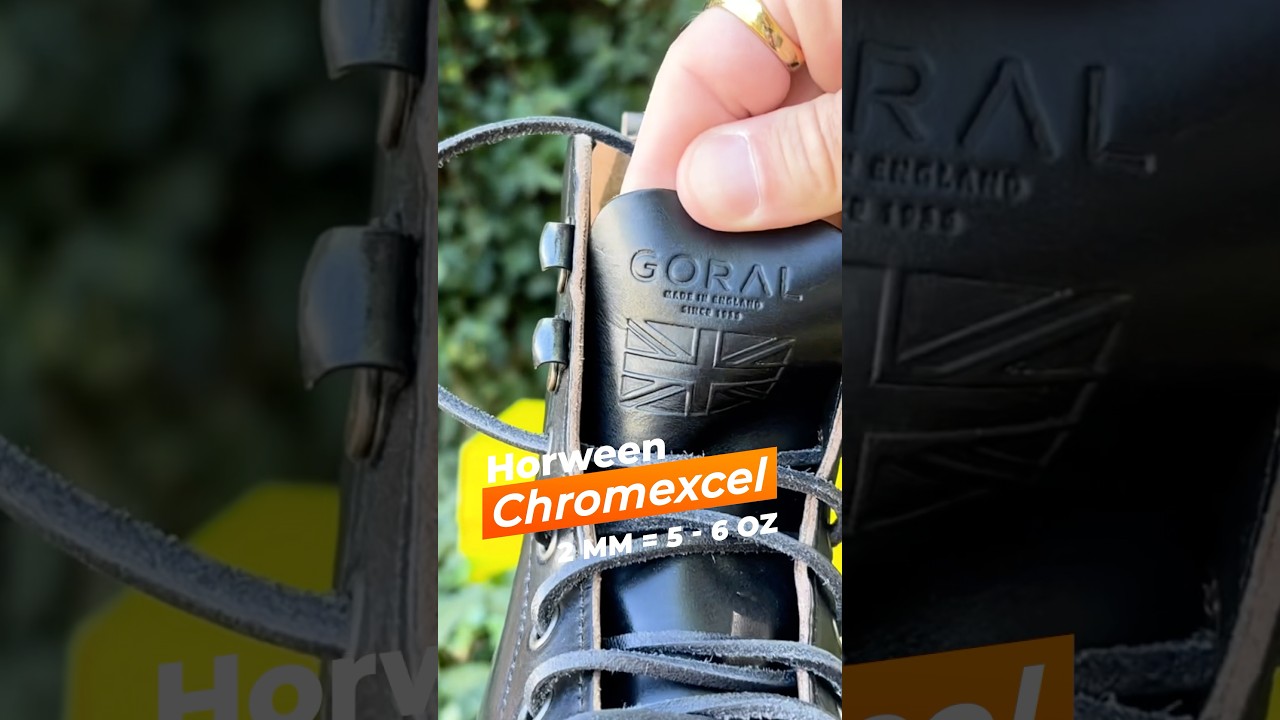 Уникальная конструкция ботинок Goral Buxton в цвете Horween Black Chromexcel