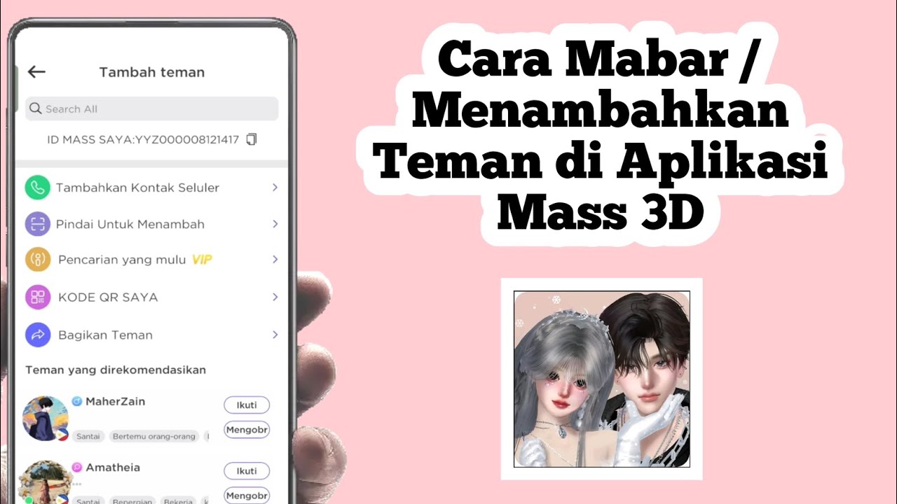 Cara Mabar di Aplikasi Mass 3D | Cara Menambahkan Teman di Aplikasi Mass 3D