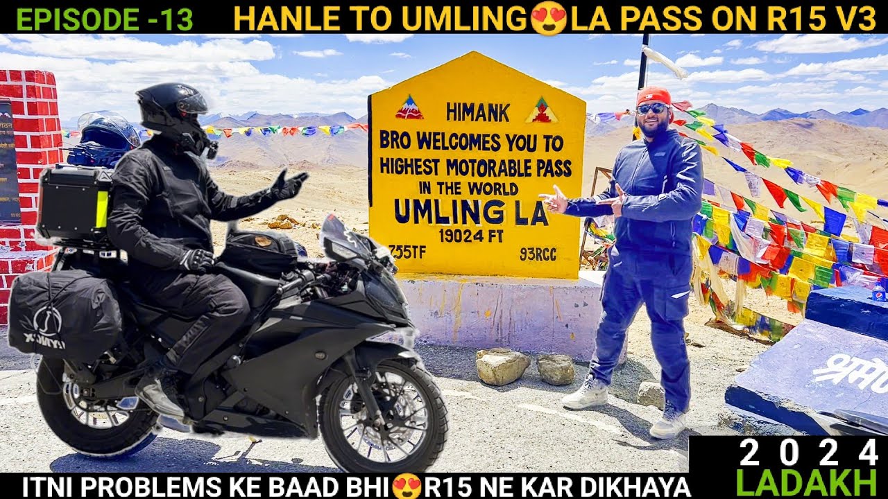 Hanle To Umling La Pass On R15 V3 | 😍 Dreams  Do Come True | Ladakh 2024 Episode 12 |