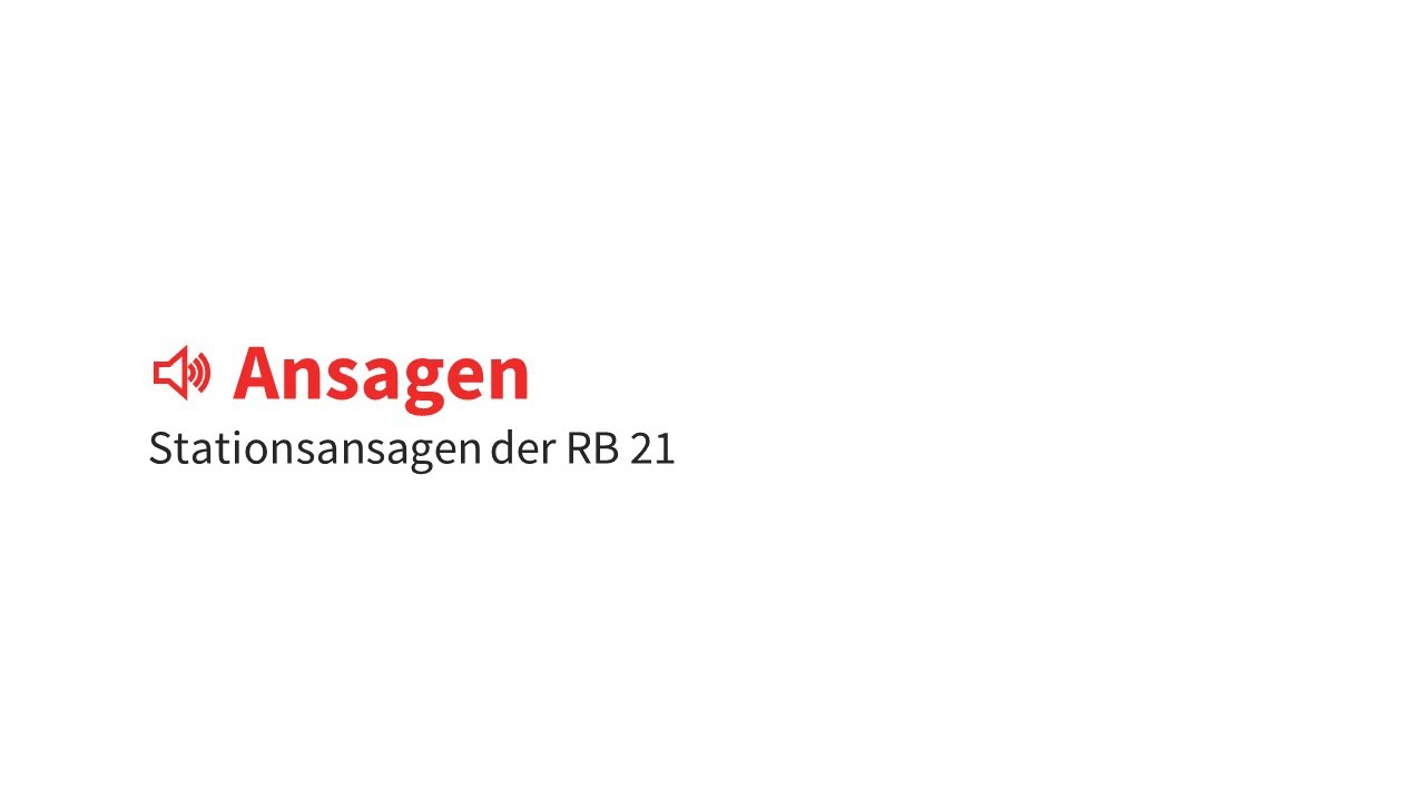 [Ansagen] RB21 | Erfurt Hbf - Gera