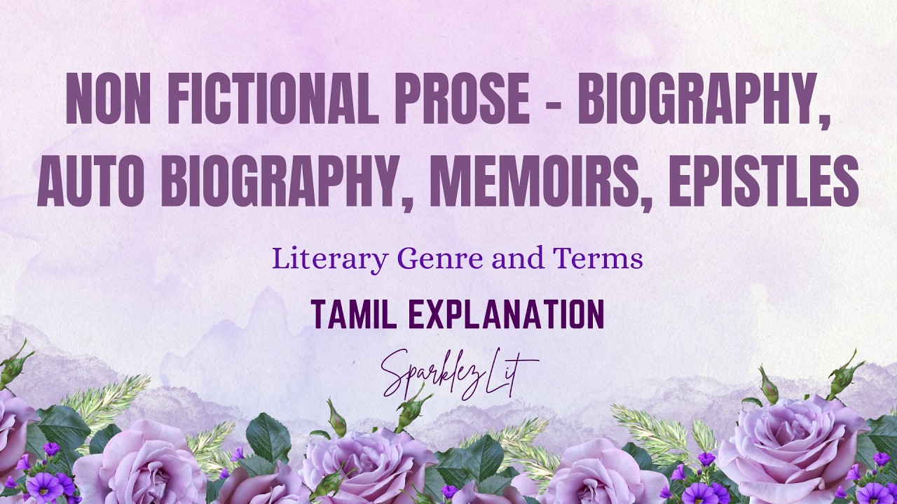 MASTERING Non-fictional Prose in Tamil || SparklezLit 