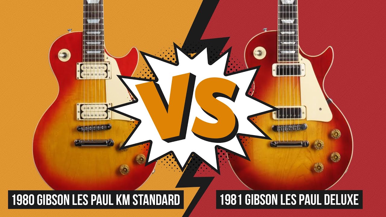 Audio Comparison 1980 Les Paul KM Standard vs 1981 Les Paul Deluxe (no talking)