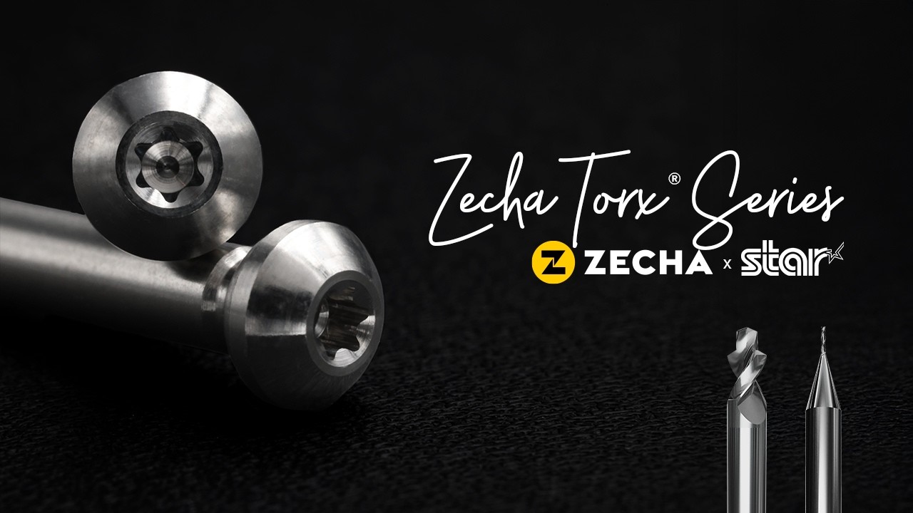 Milling TORX® contours in implant screws (Ti & stainless) | ZECHA micro tools