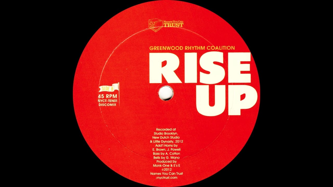 Greenwood Rhythm Coalition &ndash; Rise Up (Discomix) Names You Can Trust 2012