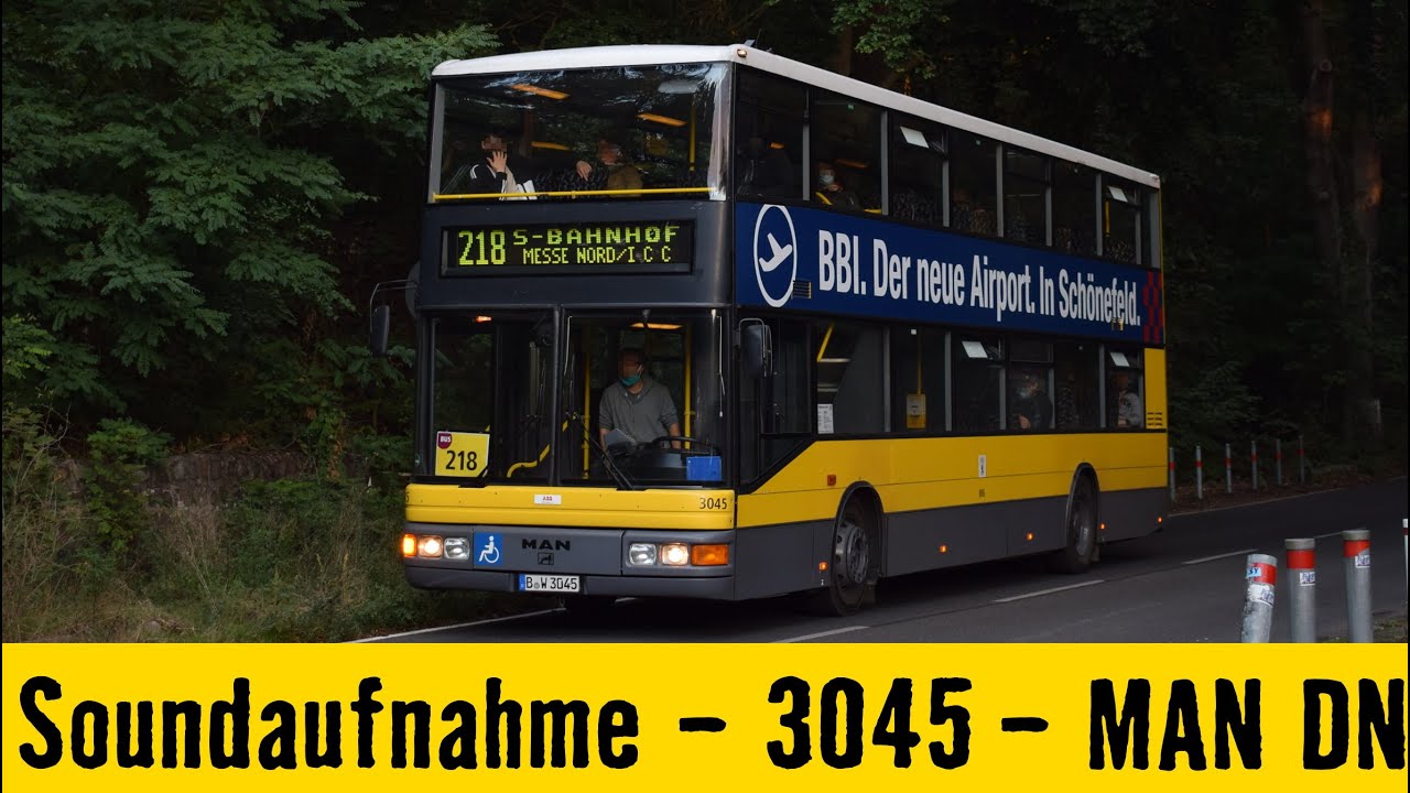 [Sound] MAN ND202 DN95 #3045 | Linie Betriebsfahrt | Traditionsbus Berlin (Extra Large!)
