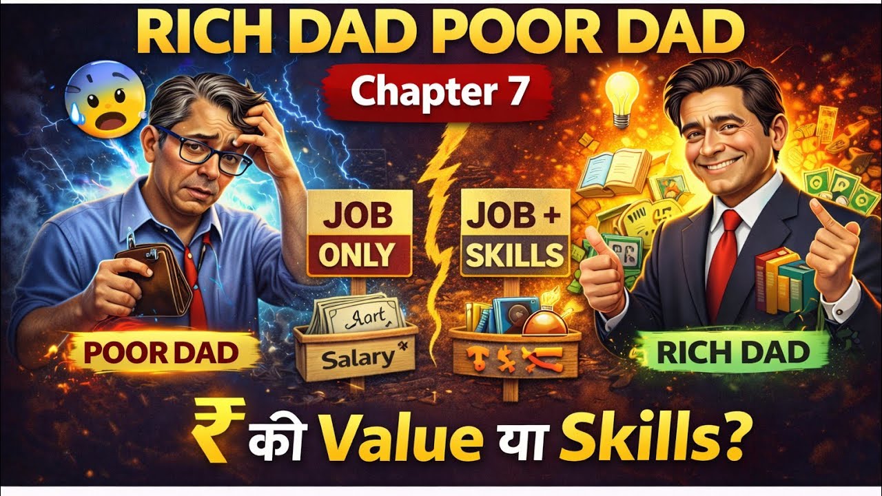Rich Dad Poor Dad Chapter 7 Hindi | अमीर लोग काम क्यों नहीं करते? | Financial Freedom Secrets