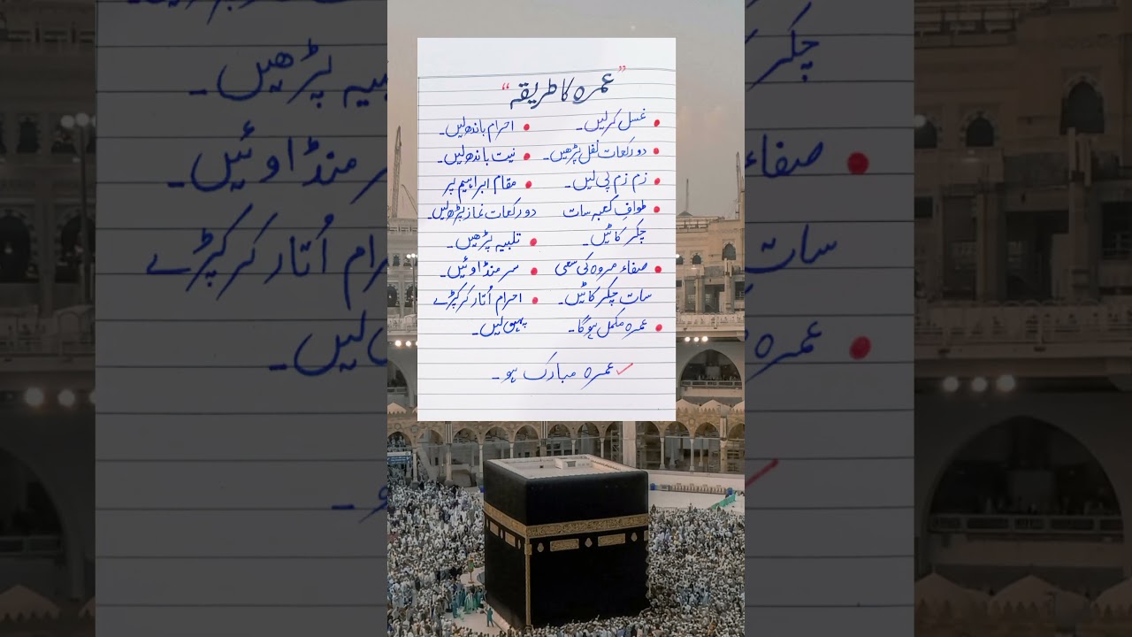 Umrah karne ka tarika 