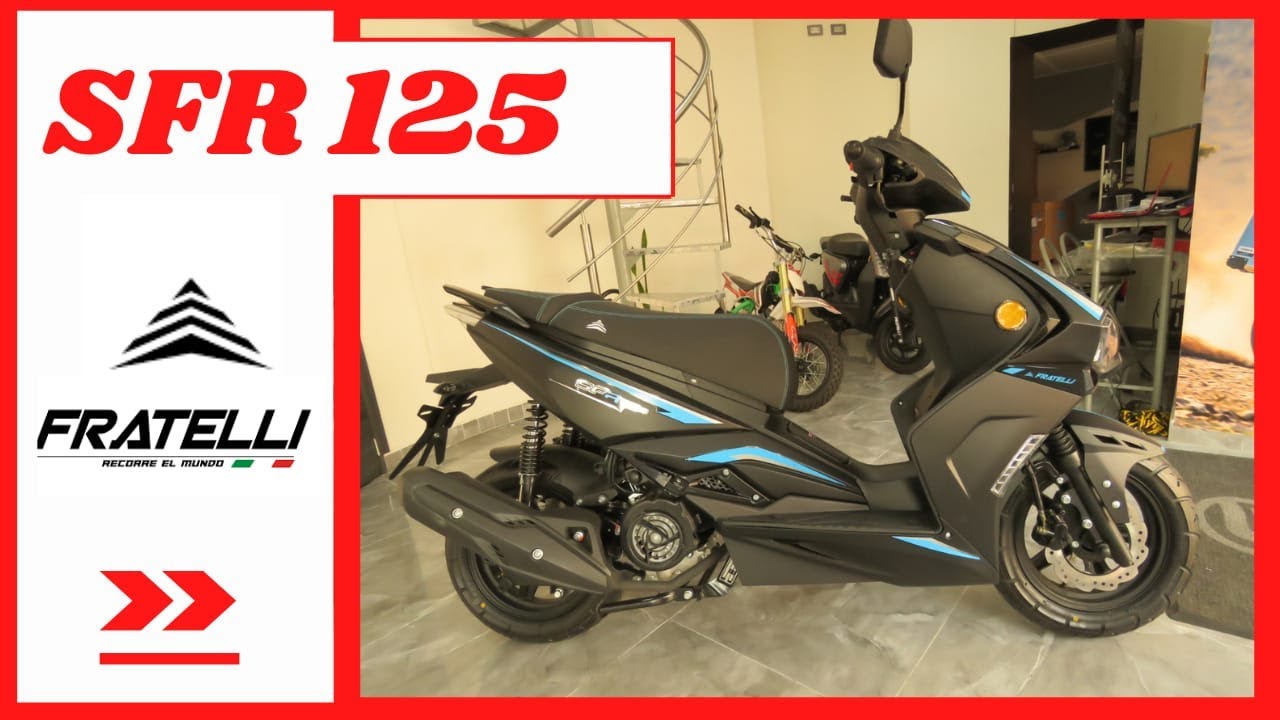 🔴NUEVA FRATELLI SCOOTER SFR 125 2023/Precio/Ficha técnica/Características generales 