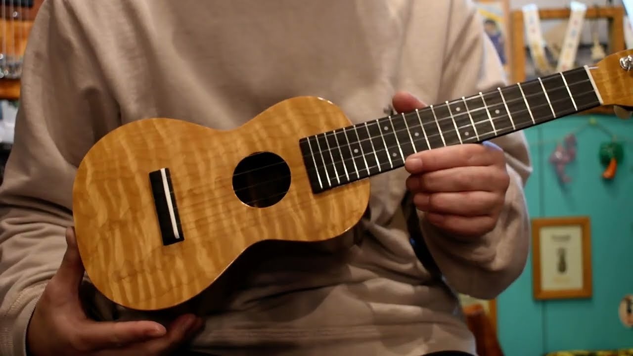 NEW/tkitki ukulele ECO-S+ AmberMaple×Walnut Soprano【S/N 1683】【お茶の水店】 @ukuleleshoptantan