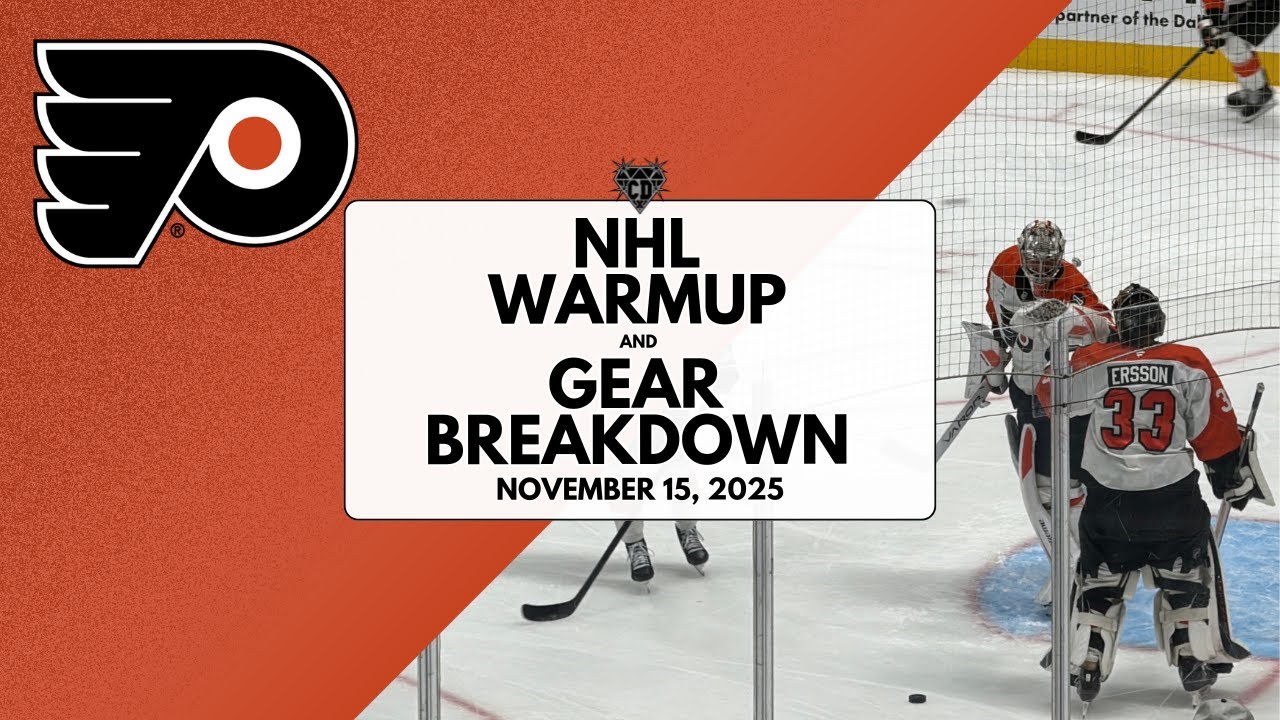 NHL Warmup & Gear Breakdown | Philadelphia Flyers | Dan Vladar & Samuel Ersson